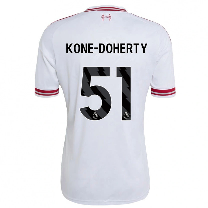Danxen Mujer Camiseta Trent Kone-Doherty #51 Rojo Blanco 2ª Equipación 2026/27 La Camisa México