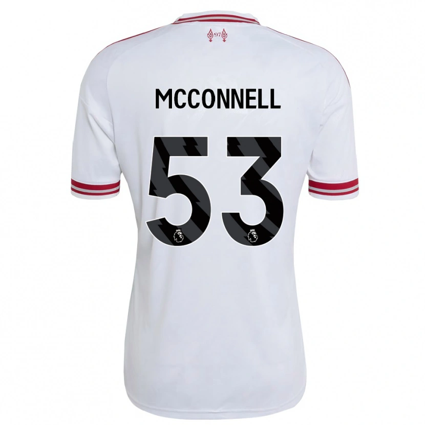 Danxen Mujer Camiseta James Mcconnell #53 Rojo Blanco 2ª Equipación 2026/27 La Camisa México