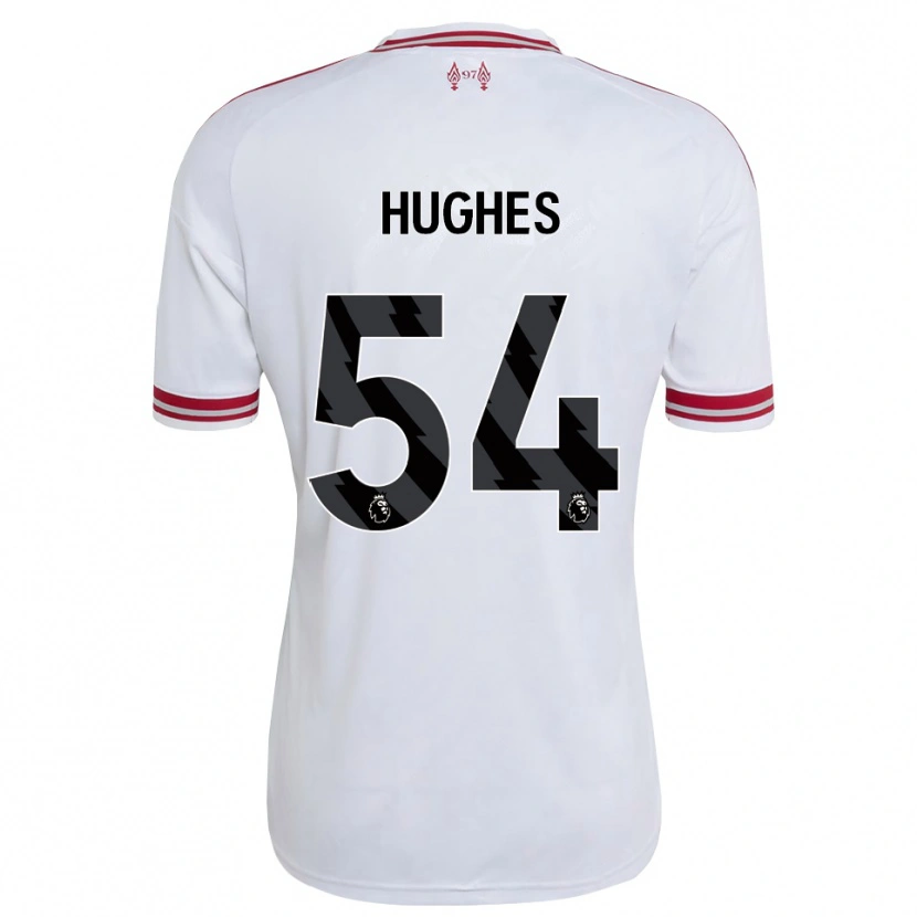 Danxen Mujer Camiseta Liam Hughes #54 Rojo Blanco 2ª Equipación 2026/27 La Camisa México