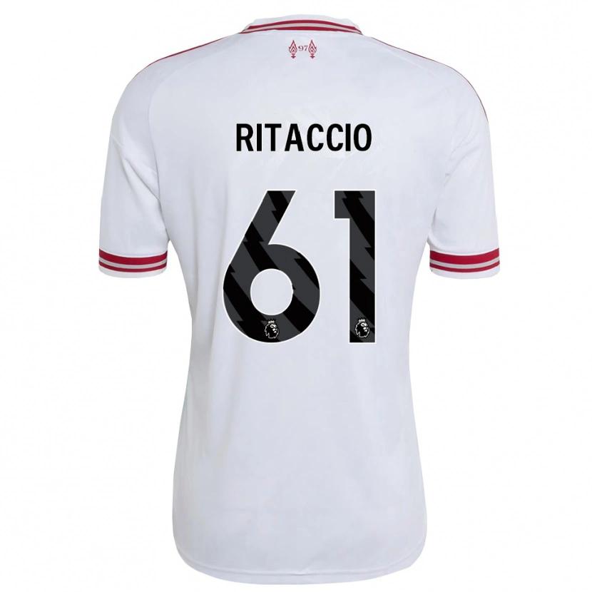 Danxen Mujer Camiseta Matteo Ritaccio #61 Rojo Blanco 2ª Equipación 2026/27 La Camisa México