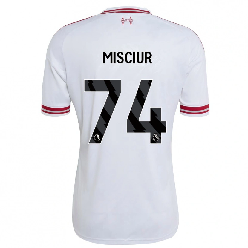Danxen Mujer Camiseta Kornel Misciur #74 Rojo Blanco 2ª Equipación 2026/27 La Camisa México