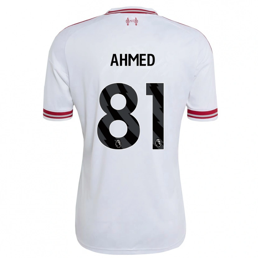 Danxen Mujer Camiseta Karim Ahmed #81 Rojo Blanco 2ª Equipación 2026/27 La Camisa México