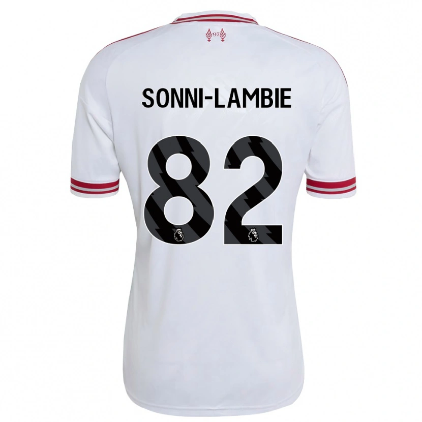 Danxen Mujer Camiseta Joshua Sonni-Lambie #82 Rojo Blanco 2ª Equipación 2026/27 La Camisa México