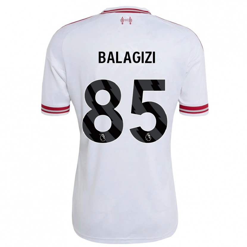 Danxen Mujer Camiseta James Balagizi #85 Rojo Blanco 2ª Equipación 2026/27 La Camisa México