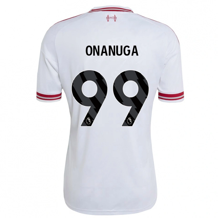 Danxen Mujer Camiseta Fola Onanuga #99 Rojo Blanco 2ª Equipación 2026/27 La Camisa México