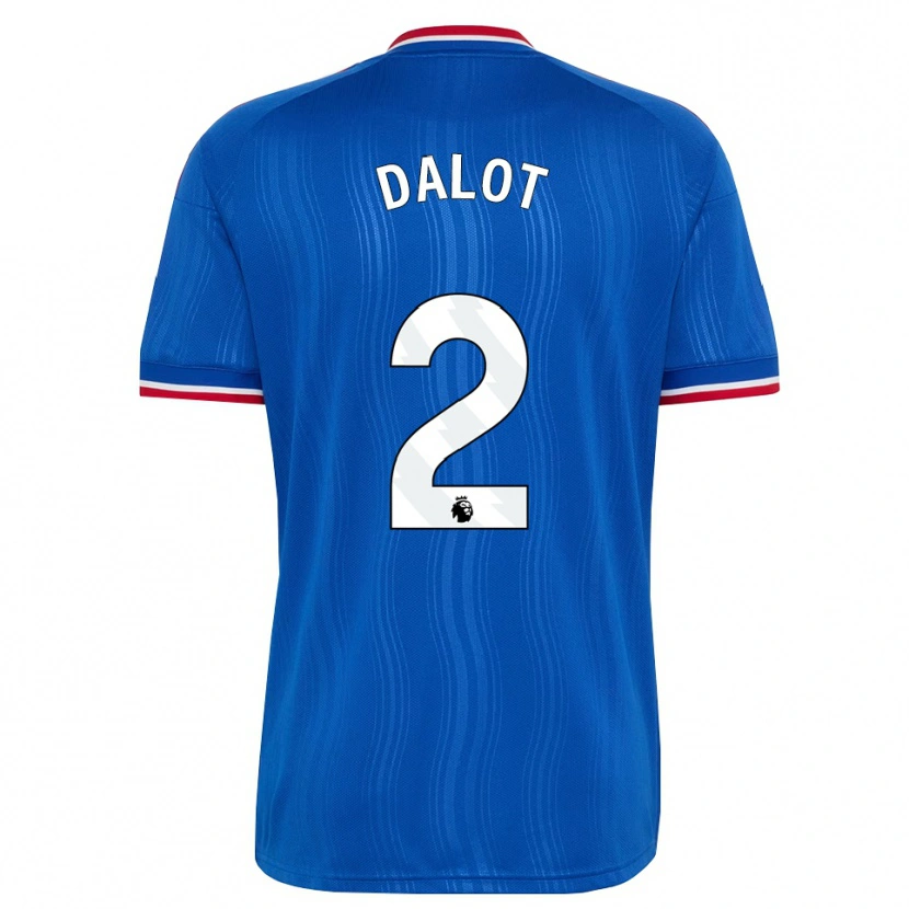 Danxen Mujer Camiseta Diogo Dalot #2 Azul Blanco Rojo 2ª Equipación 2026/27 La Camisa México