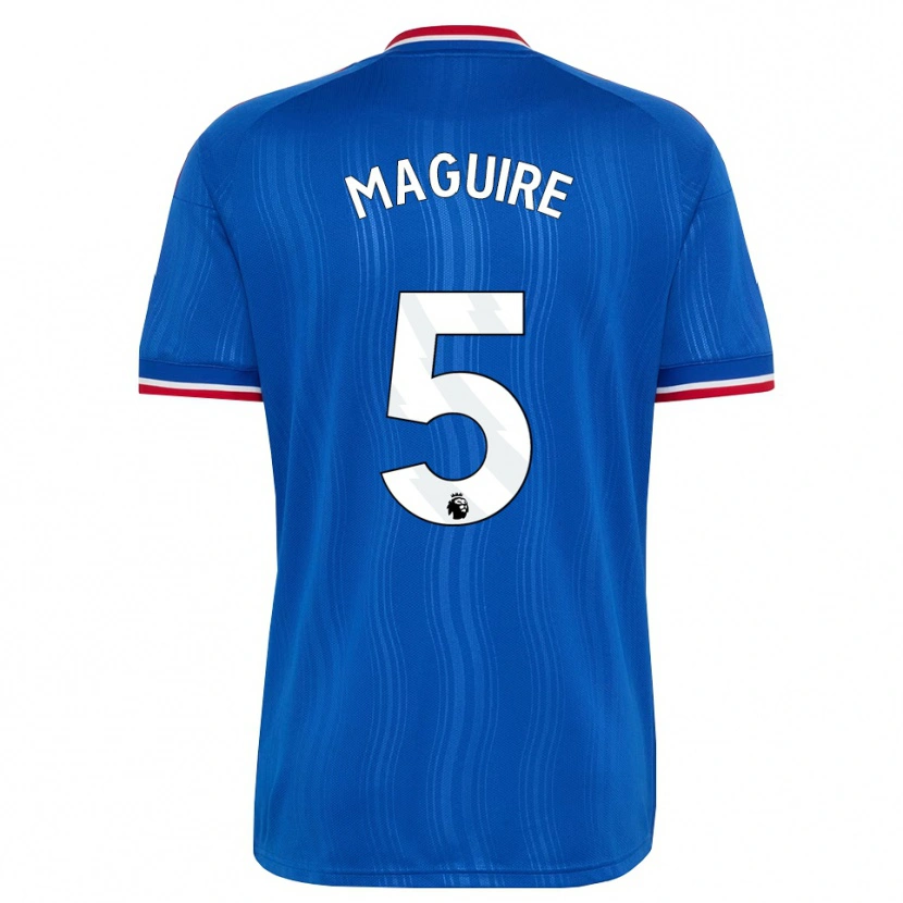 Danxen Mujer Camiseta Harry Maguire #5 Azul Blanco Rojo 2ª Equipación 2026/27 La Camisa México
