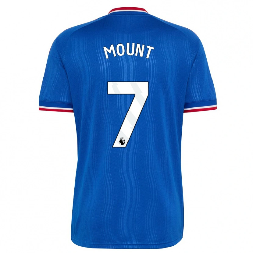Danxen Mujer Camiseta Mason Mount #7 Azul Blanco Rojo 2ª Equipación 2026/27 La Camisa México