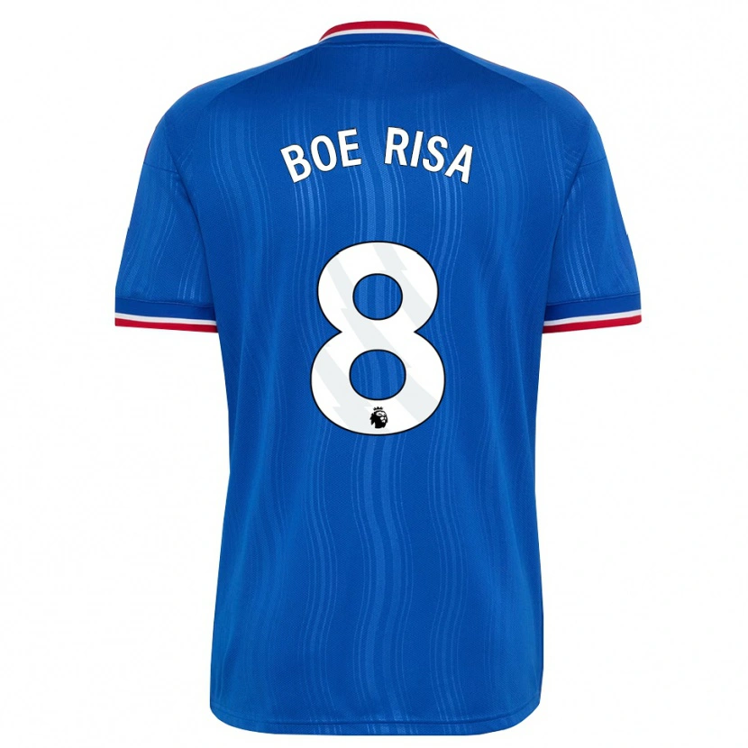 Danxen Mujer Camiseta Vilde Boe Risa #8 Azul Blanco Rojo 2ª Equipación 2026/27 La Camisa México