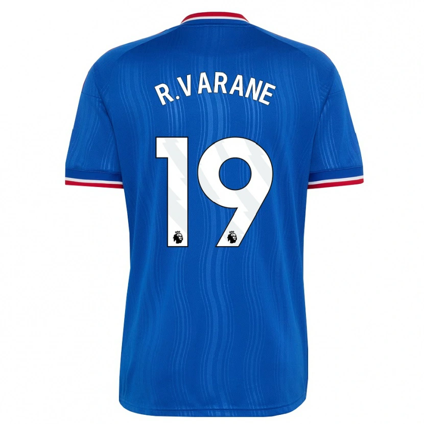 Danxen Mujer Camiseta Raphael Varane #19 Azul Blanco Rojo 2ª Equipación 2026/27 La Camisa México
