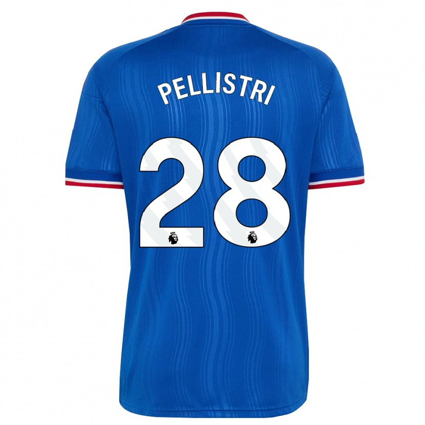 Danxen Mujer Camiseta Facundo Pellistri #28 Azul Blanco Rojo 2ª Equipación 2026/27 La Camisa México