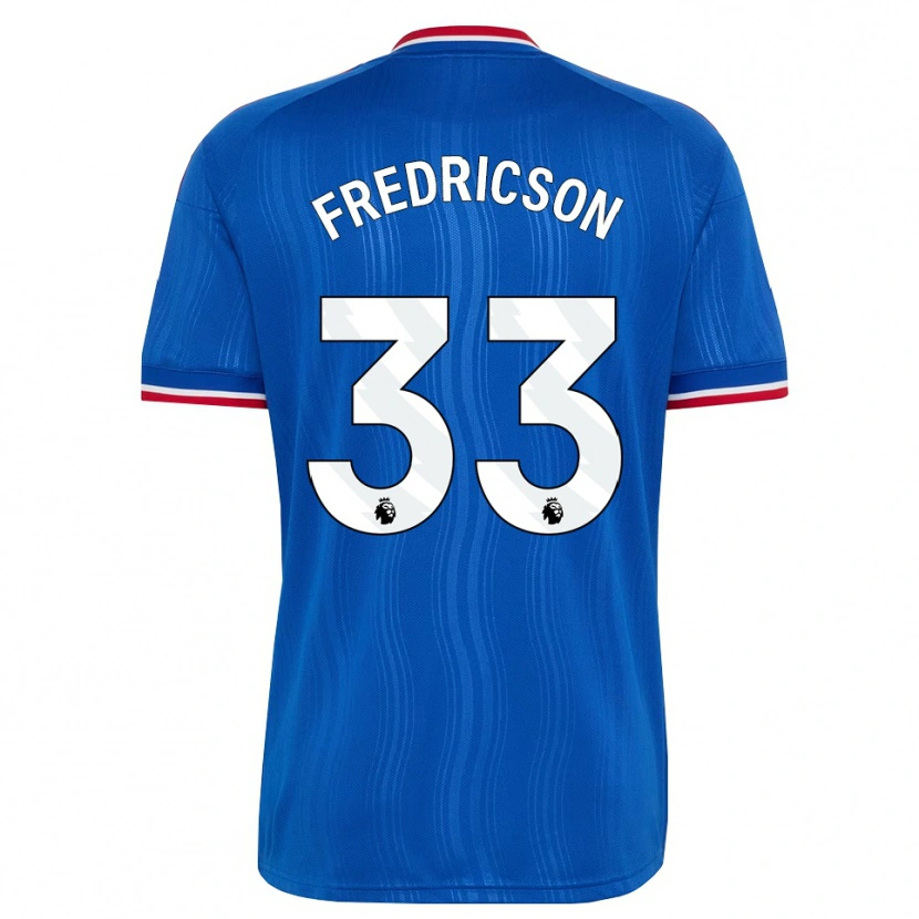 Danxen Mujer Camiseta Tyler Fredricson #33 Azul Blanco Rojo 2ª Equipación 2026/27 La Camisa México