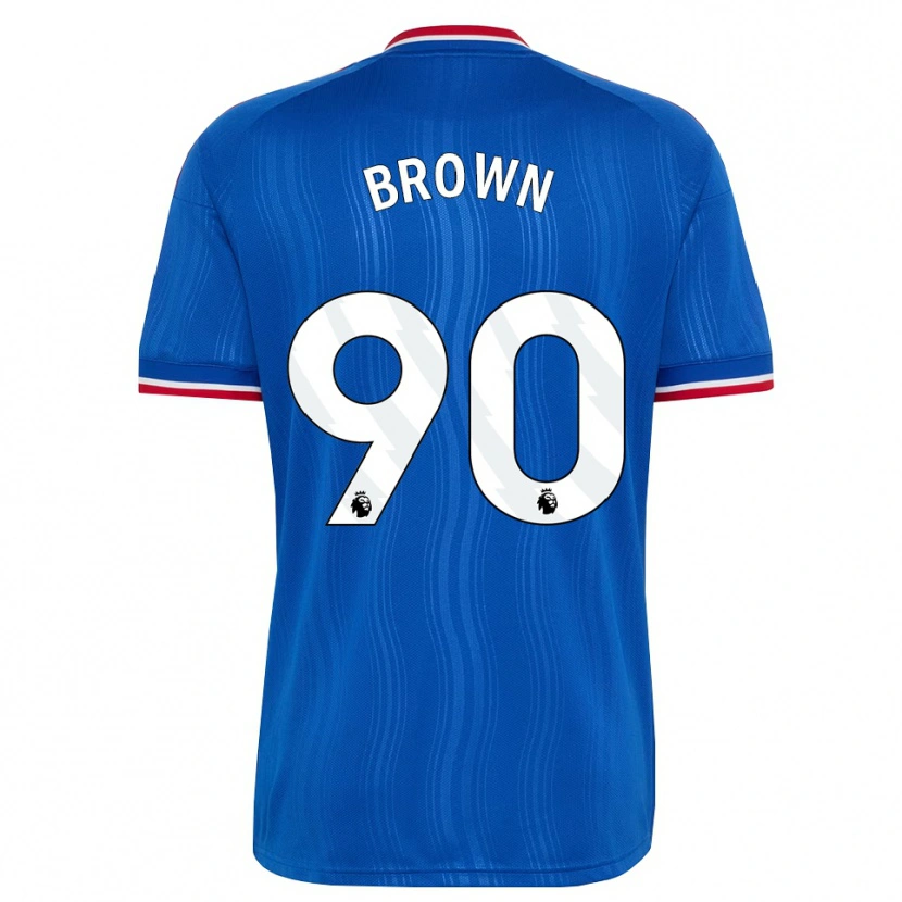 Danxen Mujer Camiseta Nathaniel-Junior Brown #90 Azul Blanco Rojo 2ª Equipación 2026/27 La Camisa México