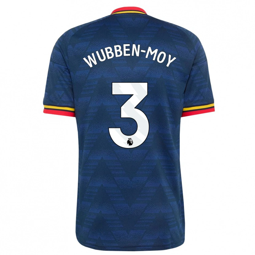 Danxen Mujer Camiseta Lotte Wubben-Moy #3 Azulmedianoche Amarillo Rojo 2ª Equipación 2026/27 La Camisa México