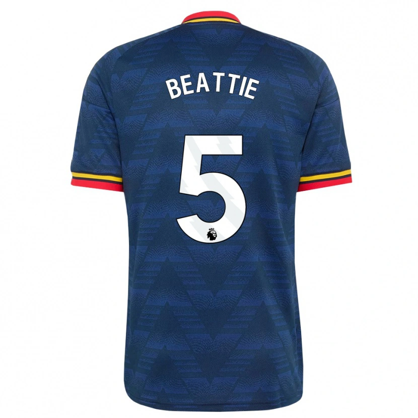 Danxen Mujer Camiseta Jen Beattie #5 Azulmedianoche Amarillo Rojo 2ª Equipación 2026/27 La Camisa México
