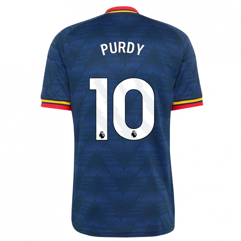 Danxen Mujer Camiseta Charlie Purdy #10 Azulmedianoche Amarillo Rojo 2ª Equipación 2026/27 La Camisa México