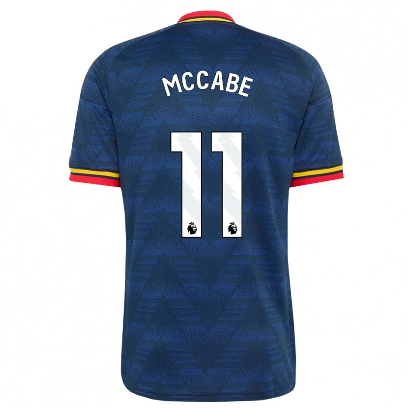 Danxen Mujer Camiseta Katie Mccabe #11 Azulmedianoche Amarillo Rojo 2ª Equipación 2026/27 La Camisa México