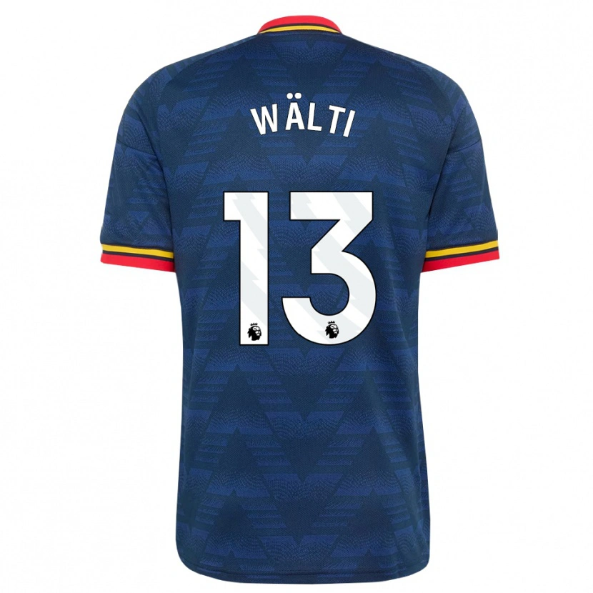 Danxen Mujer Camiseta Lia Wälti #13 Azulmedianoche Amarillo Rojo 2ª Equipación 2026/27 La Camisa México