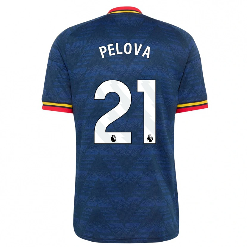 Danxen Mujer Camiseta Victoria Pelova #21 Azulmedianoche Amarillo Rojo 2ª Equipación 2026/27 La Camisa México
