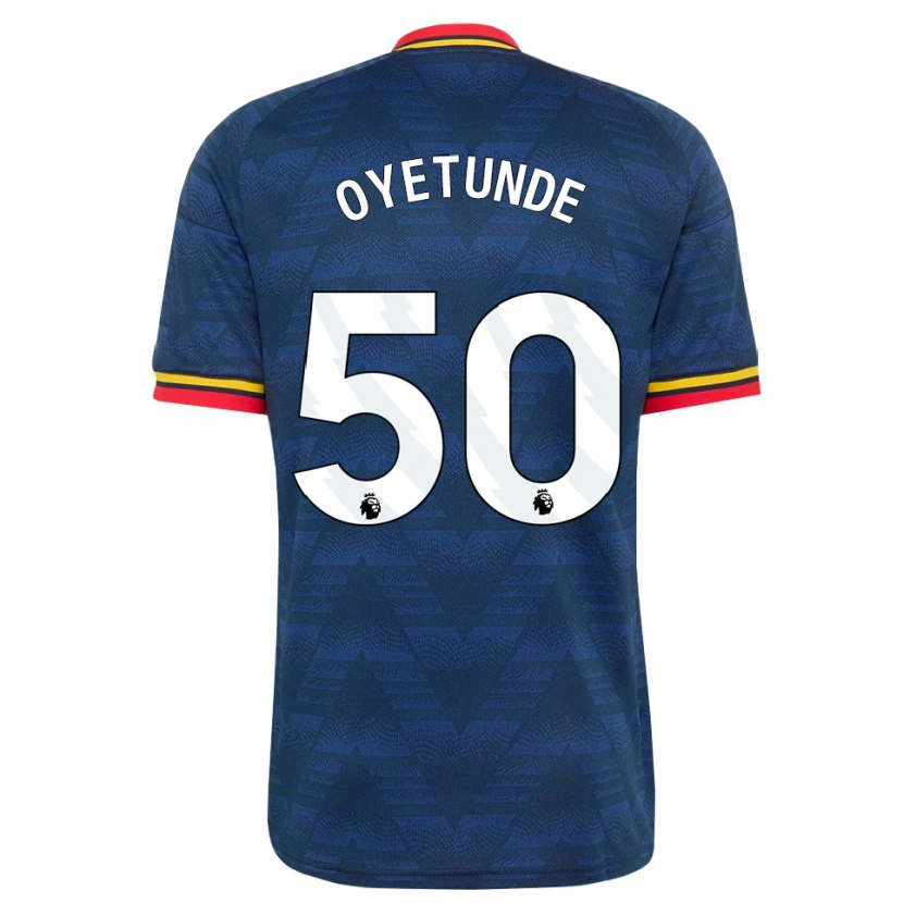 Danxen Mujer Camiseta Daniel Oyetunde #50 Azulmedianoche Amarillo Rojo 2ª Equipación 2026/27 La Camisa México