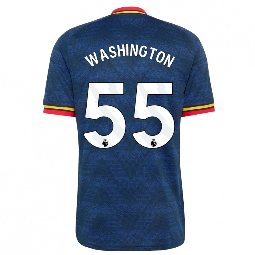 Danxen Mujer Camiseta Marcell Washington #55 Azulmedianoche Amarillo Rojo 2ª Equipación 2026/27 La Camisa México