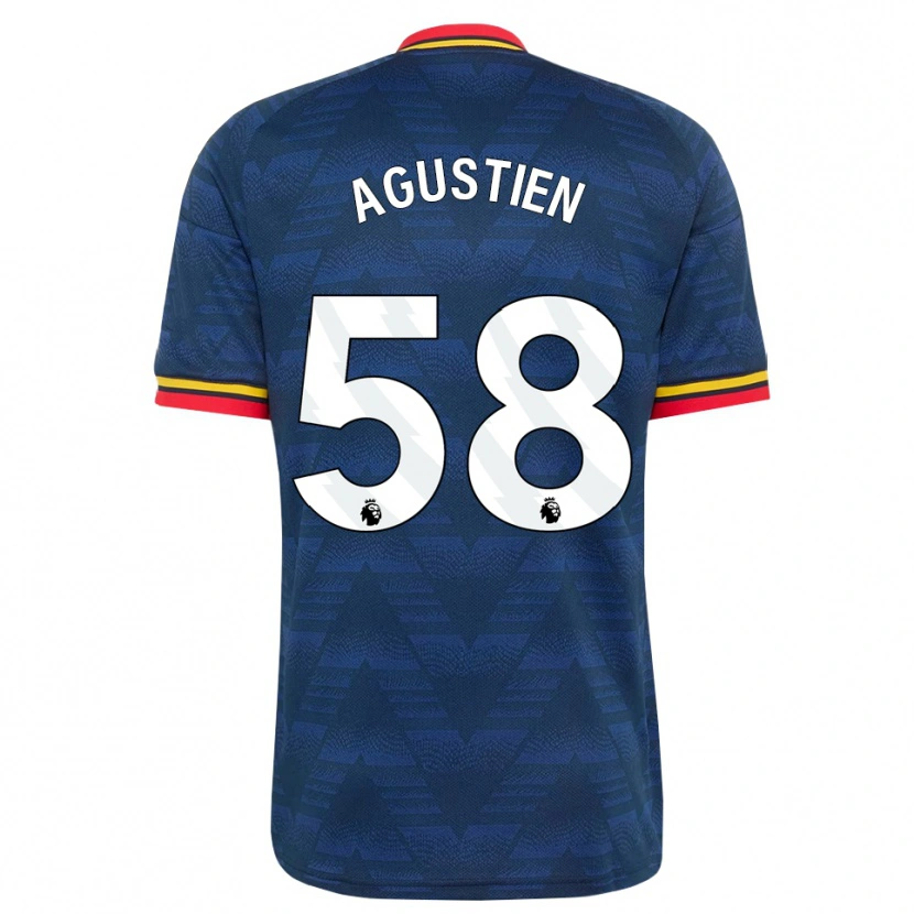 Danxen Mujer Camiseta Demiane Agustien #58 Azulmedianoche Amarillo Rojo 2ª Equipación 2026/27 La Camisa México