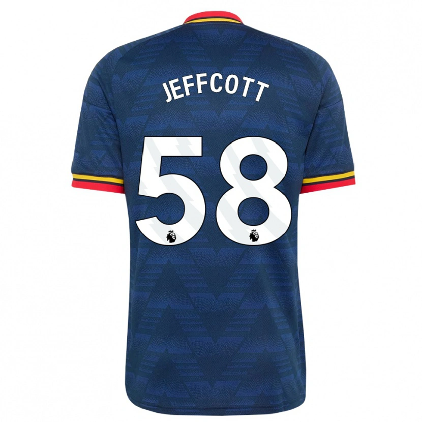 Danxen Mujer Camiseta Henry Jeffcott #58 Azulmedianoche Amarillo Rojo 2ª Equipación 2026/27 La Camisa México