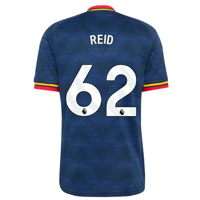 Danxen Mujer Camiseta Katie Reid #62 Azulmedianoche Amarillo Rojo 2ª Equipación 2026/27 La Camisa México