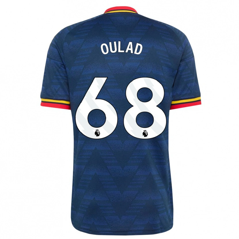 Danxen Mujer Camiseta Salah-Eddine Oulad M'hand #68 Azulmedianoche Amarillo Rojo 2ª Equipación 2026/27 La Camisa México