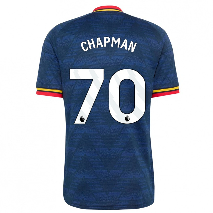 Danxen Mujer Camiseta Samuel Chapman #70 Azulmedianoche Amarillo Rojo 2ª Equipación 2026/27 La Camisa México