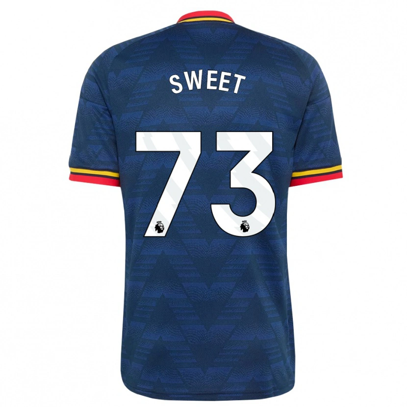 Danxen Mujer Camiseta James Sweet #73 Azulmedianoche Amarillo Rojo 2ª Equipación 2026/27 La Camisa México