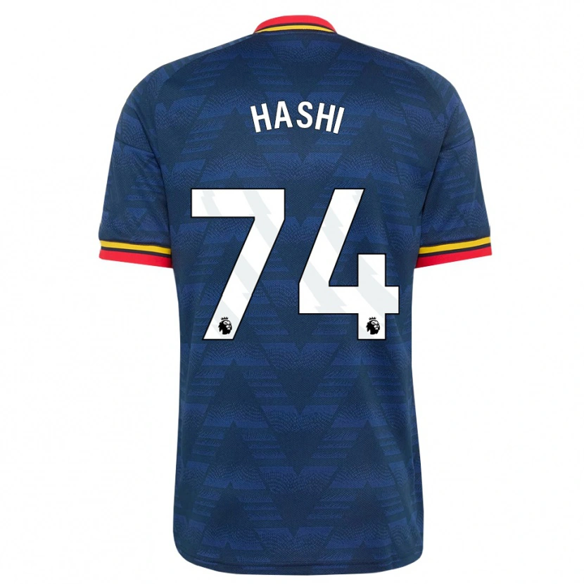 Danxen Mujer Camiseta Maalik Hashi #74 Azulmedianoche Amarillo Rojo 2ª Equipación 2026/27 La Camisa México