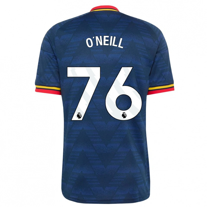 Danxen Mujer Camiseta Ceadach O'neill #76 Azulmedianoche Amarillo Rojo 2ª Equipación 2026/27 La Camisa México