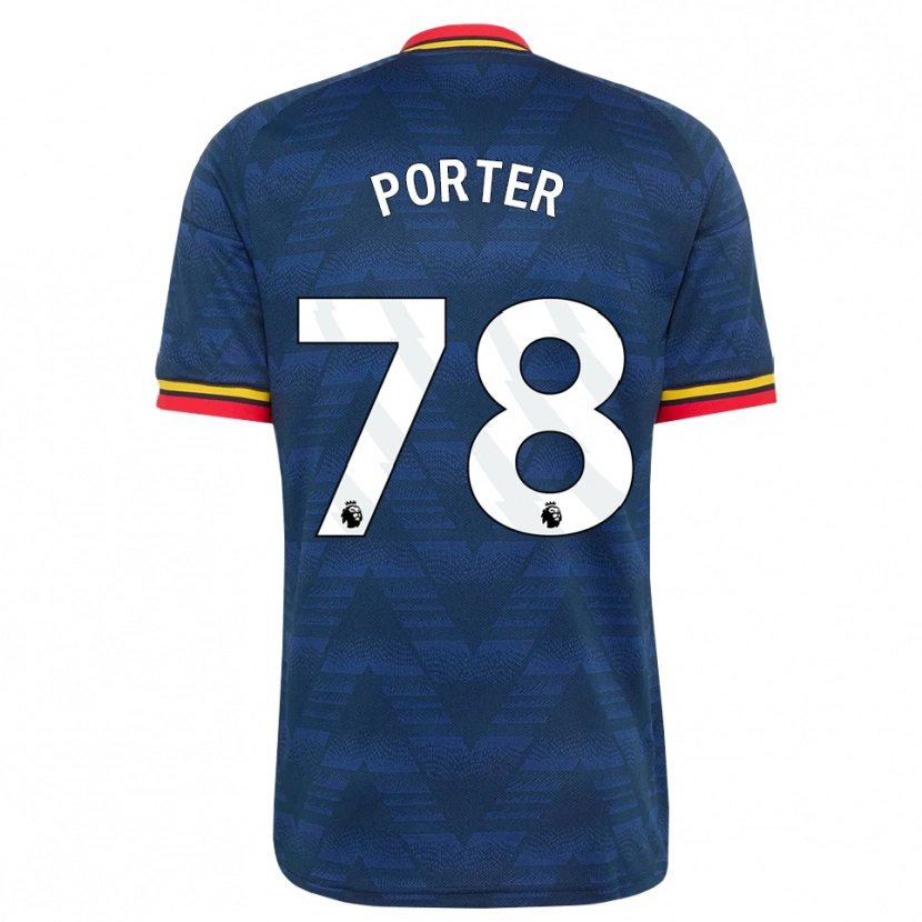 Danxen Mujer Camiseta Jack Porter #78 Azulmedianoche Amarillo Rojo 2ª Equipación 2026/27 La Camisa México