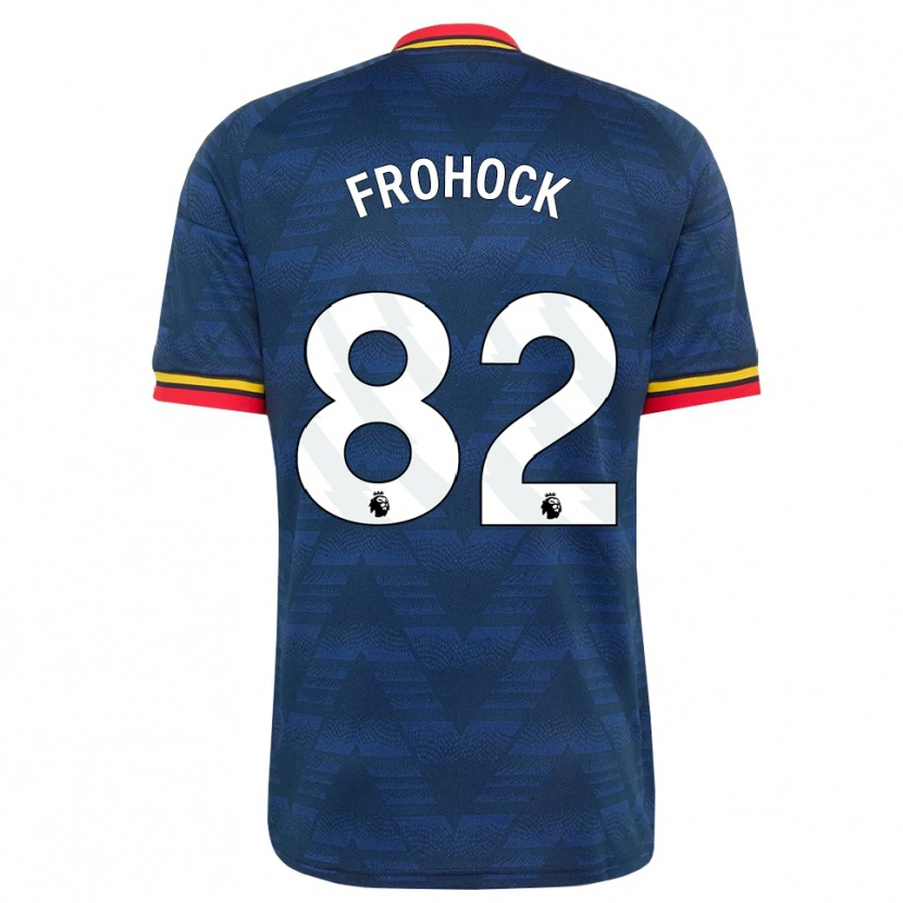 Danxen Mujer Camiseta Marley Frohock #82 Azulmedianoche Amarillo Rojo 2ª Equipación 2026/27 La Camisa México