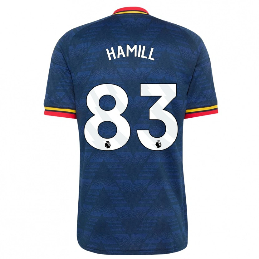 Danxen Mujer Camiseta Callan Hamill #83 Azulmedianoche Amarillo Rojo 2ª Equipación 2026/27 La Camisa México