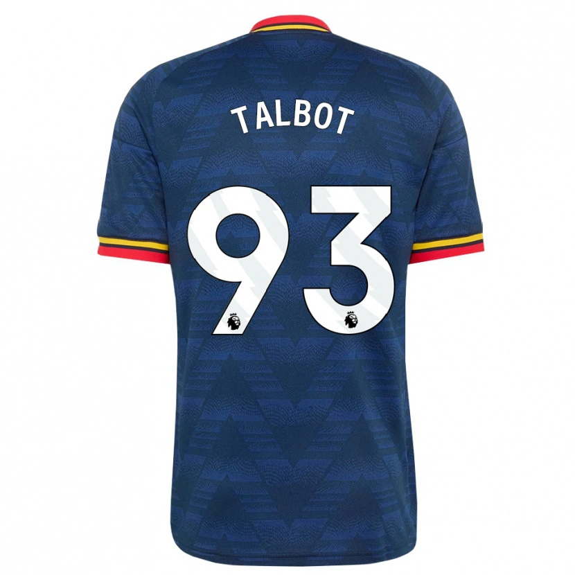 Danxen Mujer Camiseta Jack Talbot #93 Azulmedianoche Amarillo Rojo 2ª Equipación 2026/27 La Camisa México