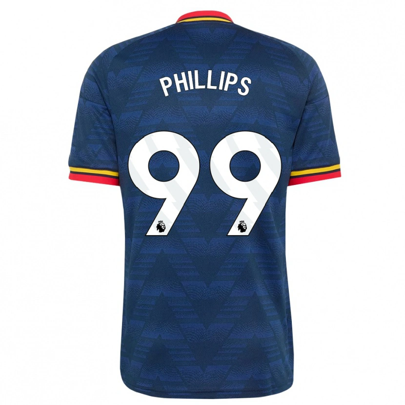 Danxen Mujer Camiseta Charlie Phillips #99 Azulmedianoche Amarillo Rojo 2ª Equipación 2026/27 La Camisa México