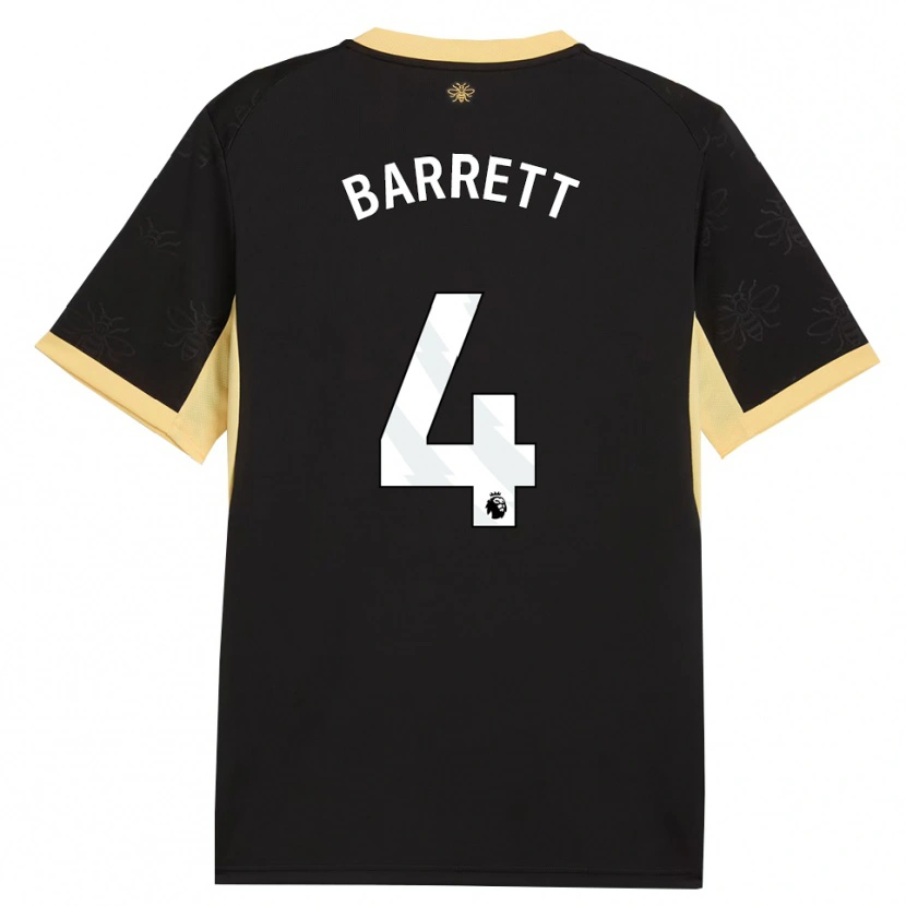Danxen Mujer Camiseta Marlow Barrett #4 Negro Amarillo 2ª Equipación 2026/27 La Camisa México