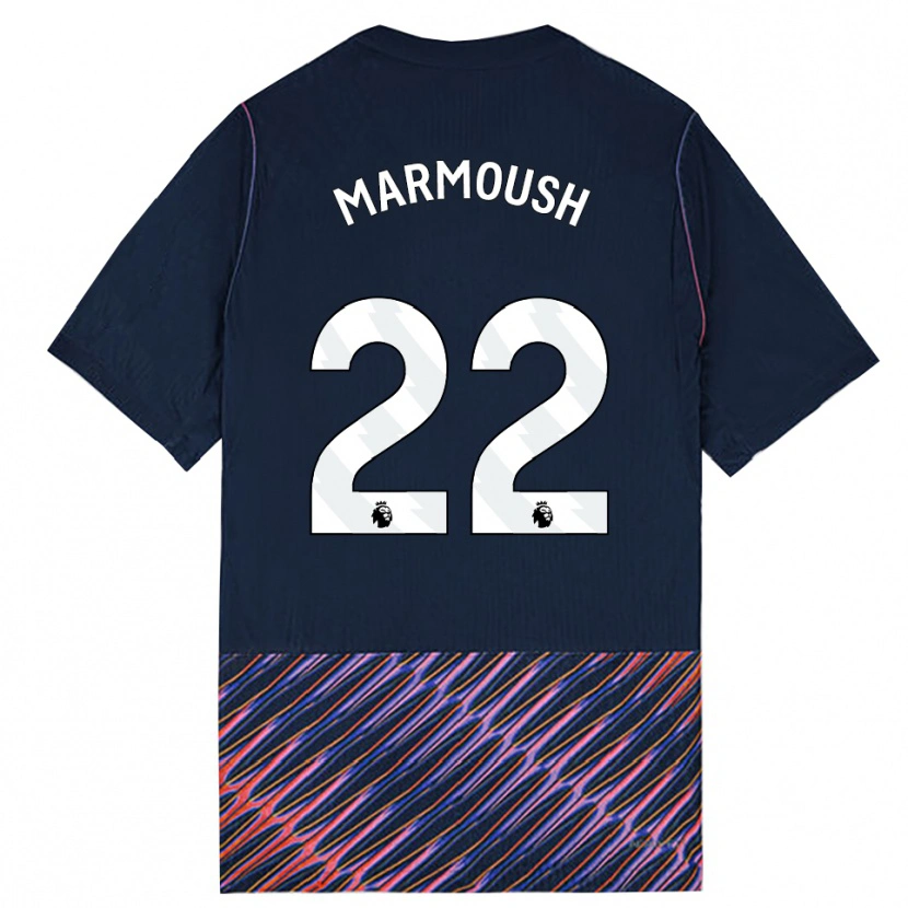 Danxen Mujer Camiseta Omar Marmoush #22 Azulreal Blanco 2ª Equipación 2026/27 La Camisa México