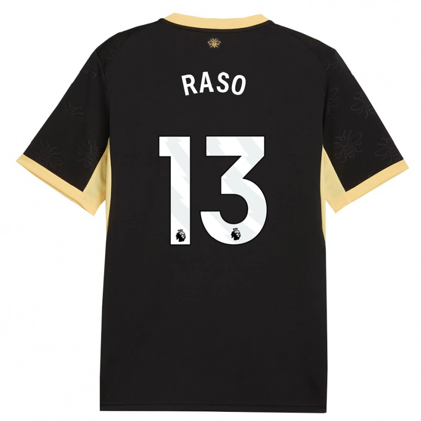 Danxen Mujer Camiseta Hayley Raso #13 Negro Amarillo 2ª Equipación 2026/27 La Camisa México