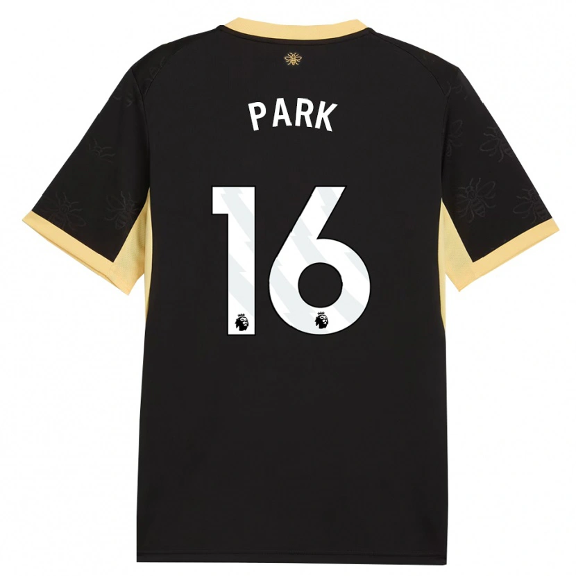 Danxen Mujer Camiseta Jess Park #16 Negro Amarillo 2ª Equipación 2026/27 La Camisa México