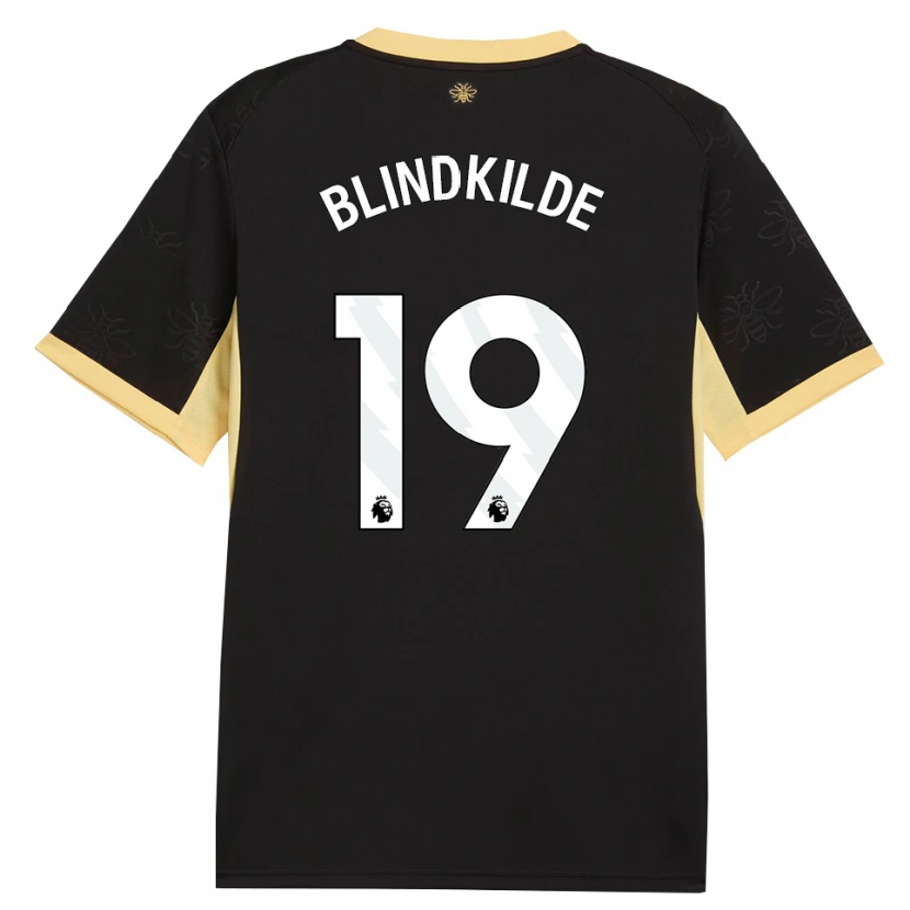 Danxen Mujer Camiseta Laura Blindkilde Brown #19 Negro Amarillo 2ª Equipación 2026/27 La Camisa México