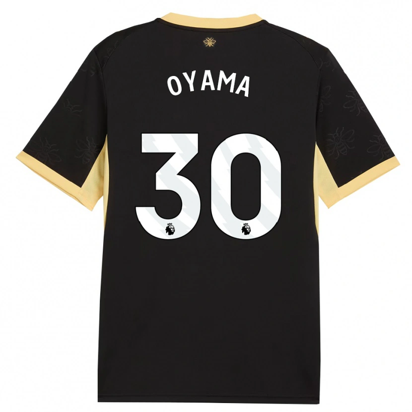 Danxen Mujer Camiseta Aemu Oyama #30 Negro Amarillo 2ª Equipación 2026/27 La Camisa México
