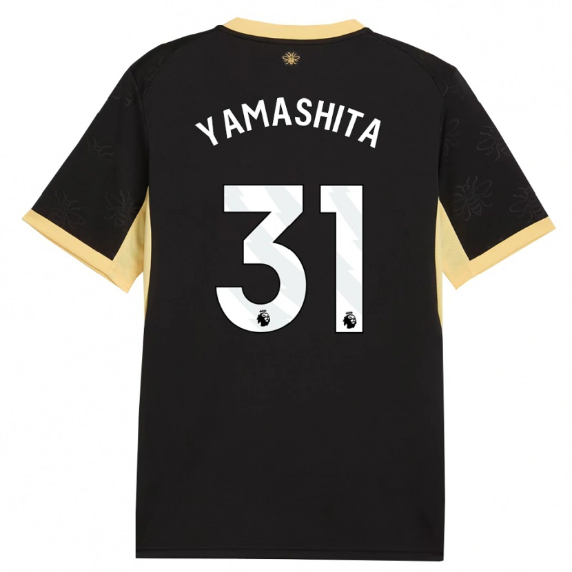 Danxen Mujer Camiseta Ayaka Yamashita #31 Negro Amarillo 2ª Equipación 2026/27 La Camisa México
