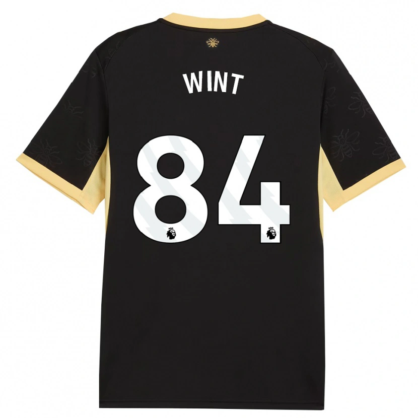 Danxen Mujer Camiseta Jack Wint #84 Negro Amarillo 2ª Equipación 2026/27 La Camisa México