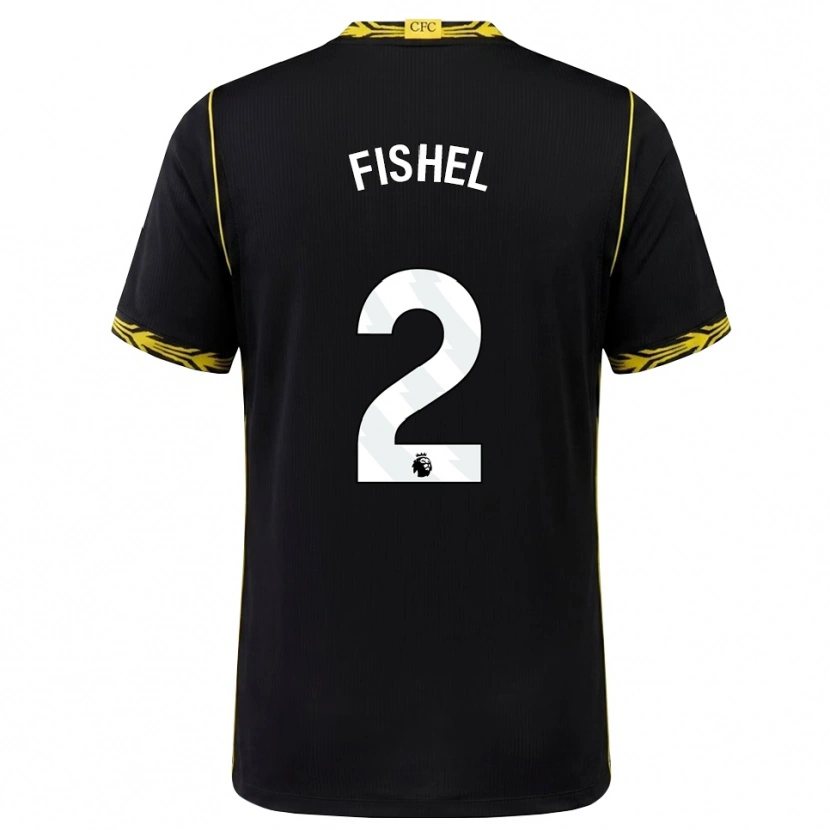 Danxen Mujer Camiseta Mia Fishel #2 Negro Amarillo 2ª Equipación 2026/27 La Camisa México