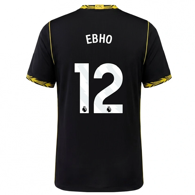 Danxen Mujer Camiseta Riley Ebho #12 Negro Amarillo 2ª Equipación 2026/27 La Camisa México
