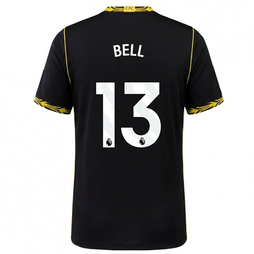 Danxen Mujer Camiseta Toby Bell #13 Negro Amarillo 2ª Equipación 2026/27 La Camisa México