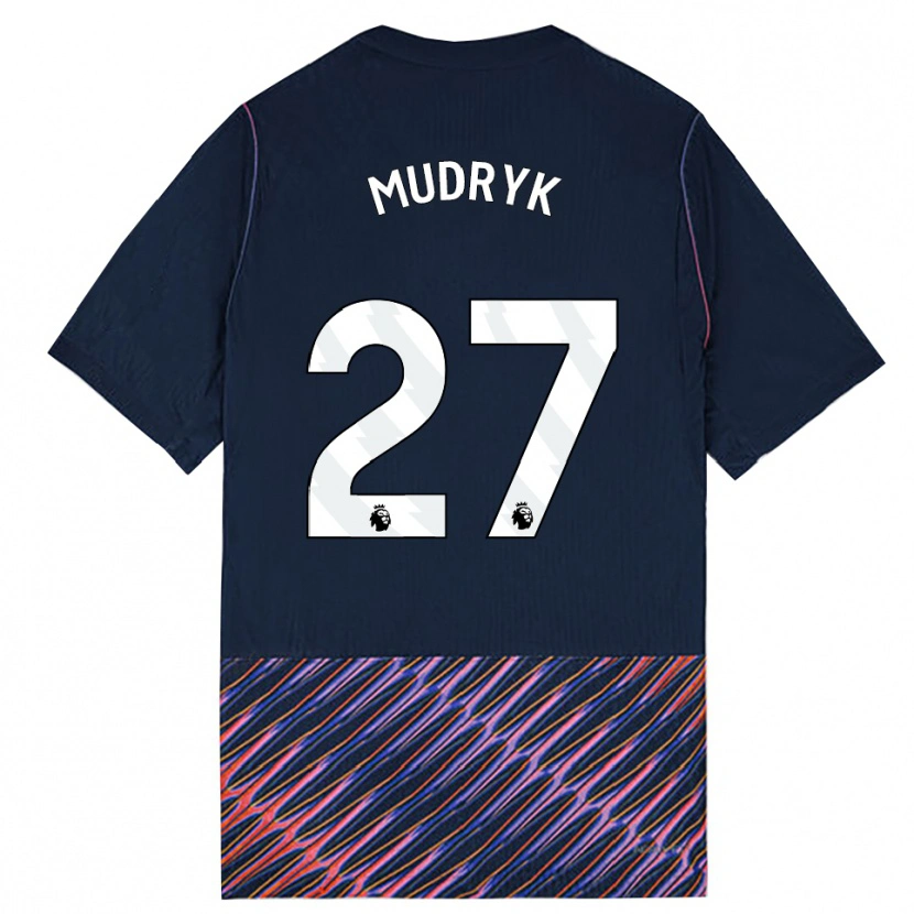 Danxen Mujer Camiseta Mykhaylo Mudryk #27 Azulreal Blanco 2ª Equipación 2026/27 La Camisa México